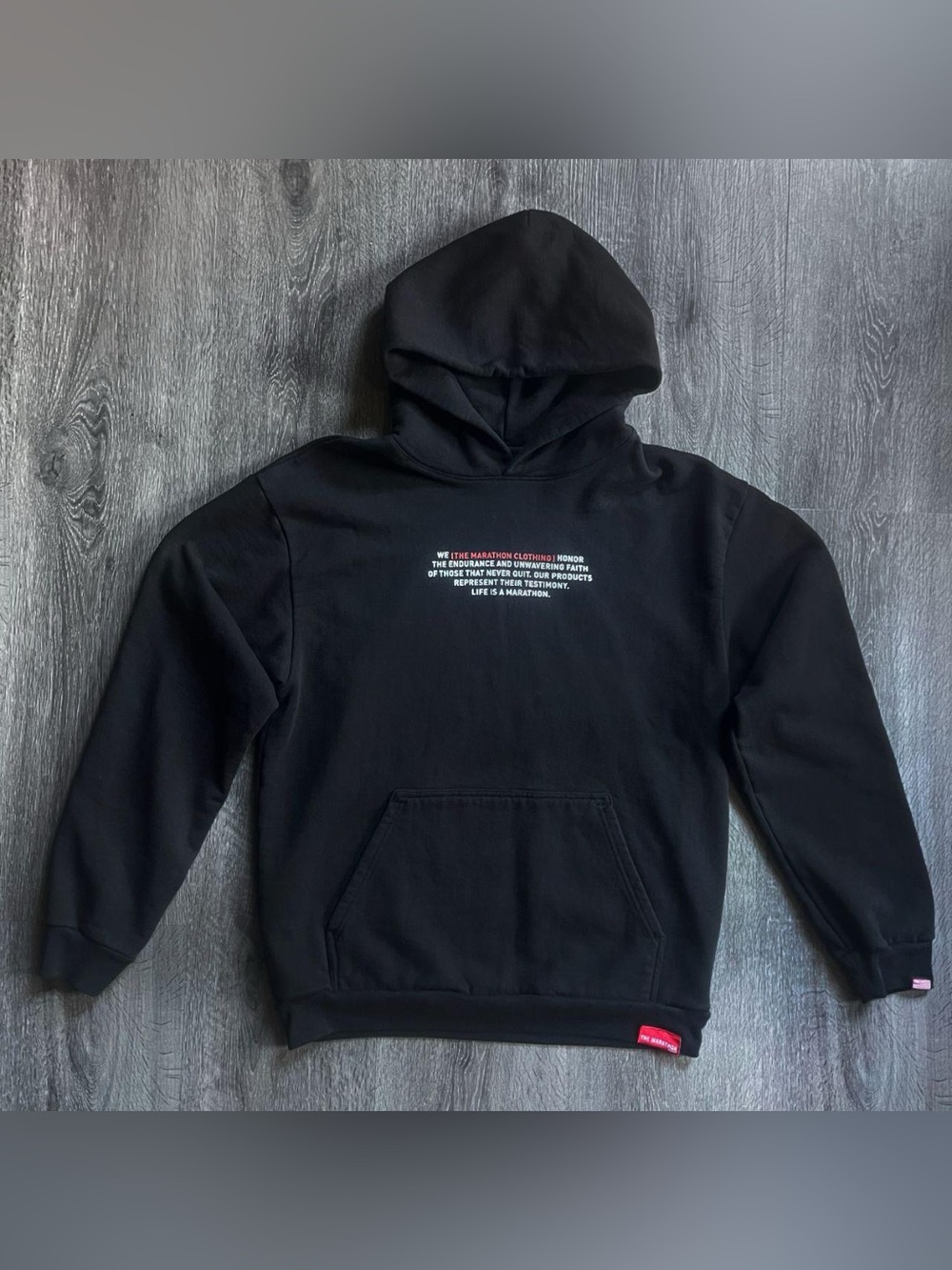 ★ The Marathon Clothing Mission Statement Hoodie - Black ★